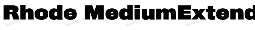 Rhode MediumExtended字体转换
